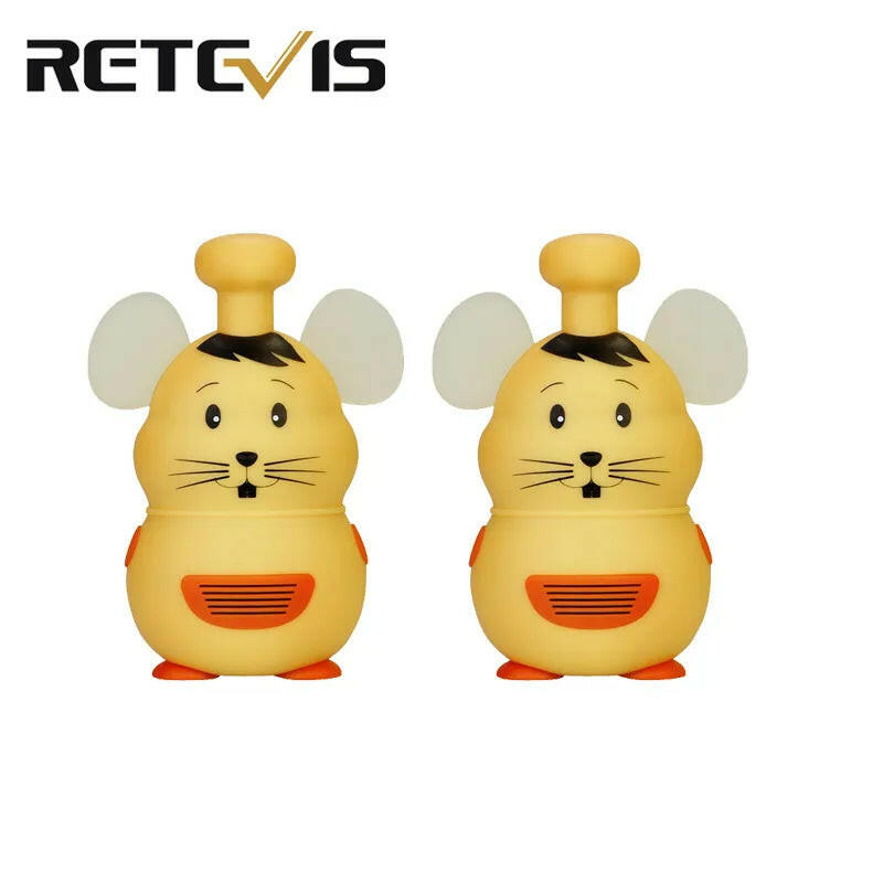 Retevis RT30M FRS 467.5625MHz Children Walkie Talkie 2pcs Cute Mouse Style Walky Talky Kid Toy Best Gifts for Boys And Girls-WAYBIKER