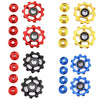 2PCS Road Bicycle Parts 11T Ultralight Aluminum Alloy Outdoor MTB Bike Bearing Jockey Wheel Rear Derailleur Pulleys-WAYBIKER
