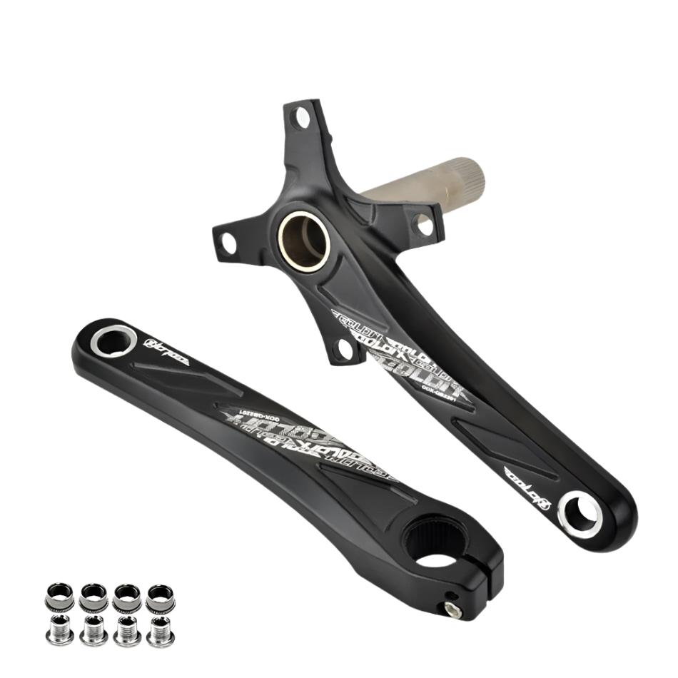 GOLDIX Bicycle Crank Chainring 104BCD MTB Bike Crank Aluminum Alloy with Bottom 170mm Crank Black 32T 34T 36T 38T Plate-WAYBIKER