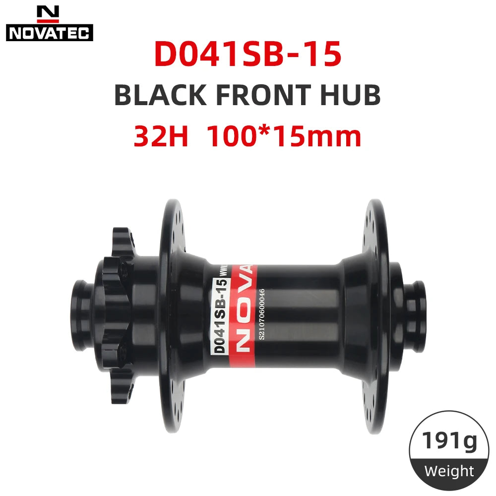 NOVATEC MTB Hub 32 Holes D041SB D042SB Front 100mm Rear 135mm Black HG Standard QR Cube Mountain Bike Hubs 8 9 10 11 12 Speed