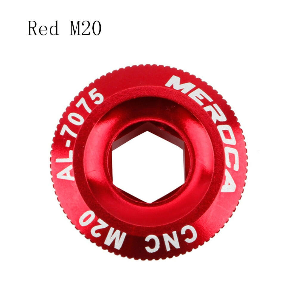 M18/M19/M20 Bicycle BB bolts Bottom Bracket Aluminum alloy CNC Crankset Nut Crank Cap Crankset Screws Crank Arm Fixing Bolt-WAYBIKER