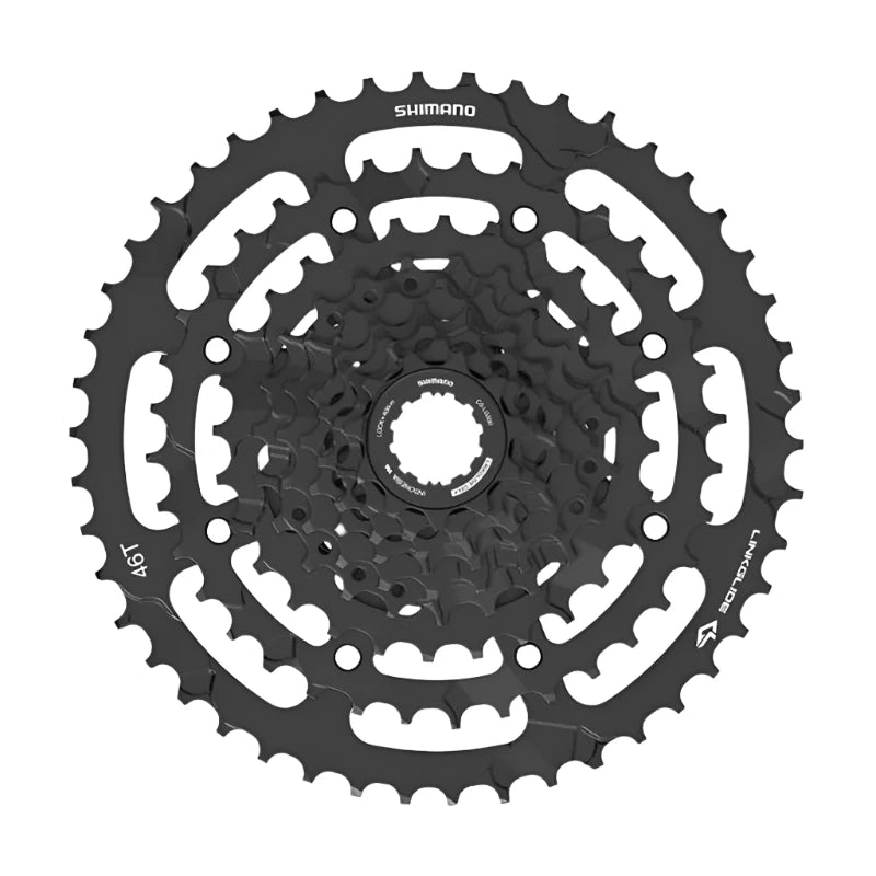 SHIMANO LINKGLIDE Cassette 9-speed CS-LG300-9 11-36T/41T/46T CUES U4000 Series Sprocket 9V 9S Origibal Bike Parts-WAYBIKER