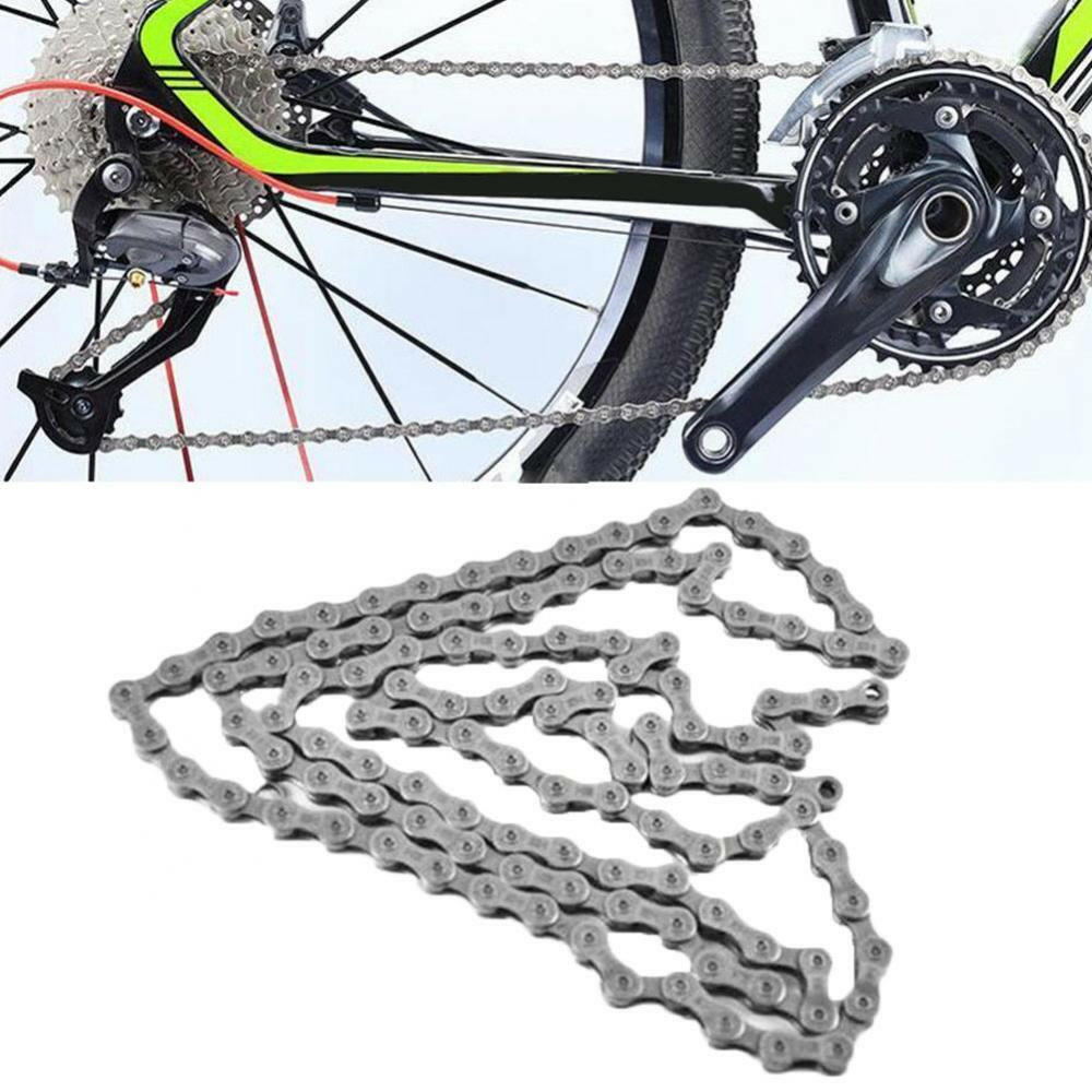 KMT Bicycle Chain 116L 6-7-8 Speed Silver Ultralight Mountain Road Bike Chain 1/2*3/32 Variable Speed Chain