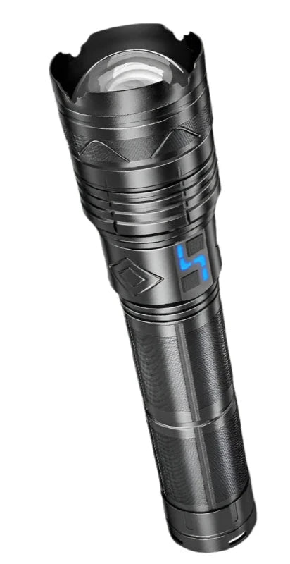20000LM Super Bright Tactical Flashlight 100W GT60 Long Range Powerful LED Torch USB Rechargeable Using 4 181350A Batteries-WAYBIKER