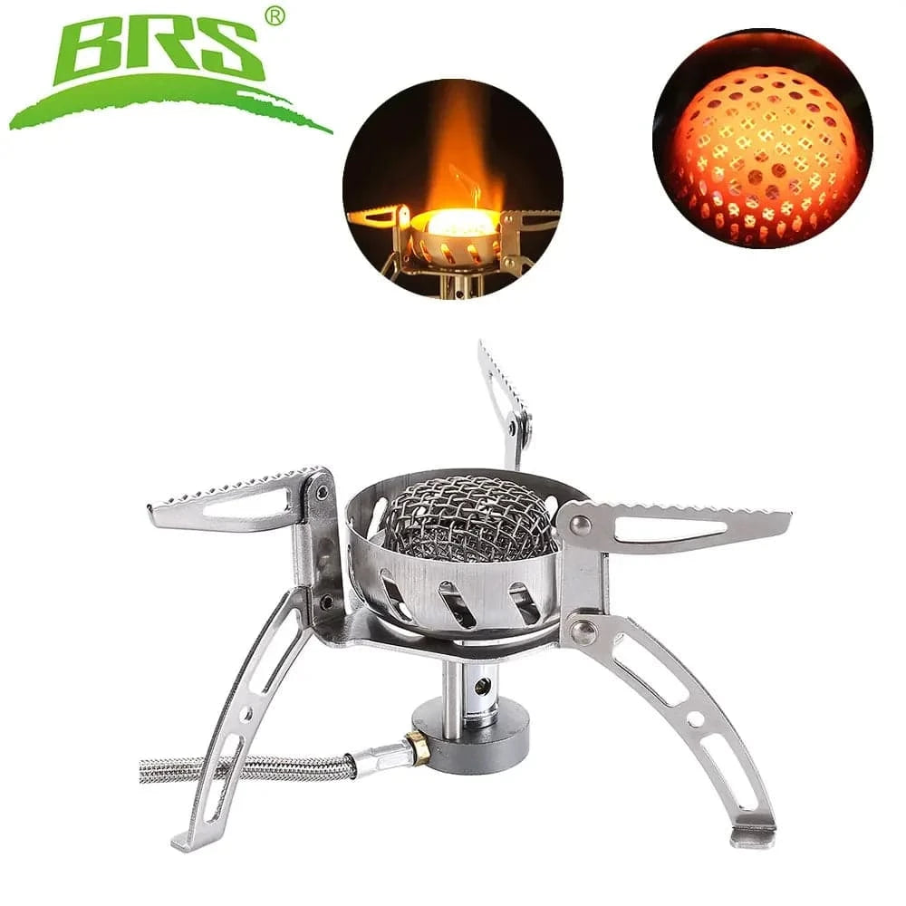 BRS-107 Windproof Camping Gas Stove Outdoor picnic infrared stove Folding Split Stove Outdoor Hiking Gas Stove Furnace-WAYBIKER