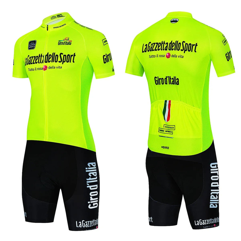 Tour De Giro D'ITALIA Cycling jersey Sets Mens Cycling Clothing Summer Short Sleeve Quick-dry MTB bike suit Ropa Ciclismo estivo-WAYBIKER
