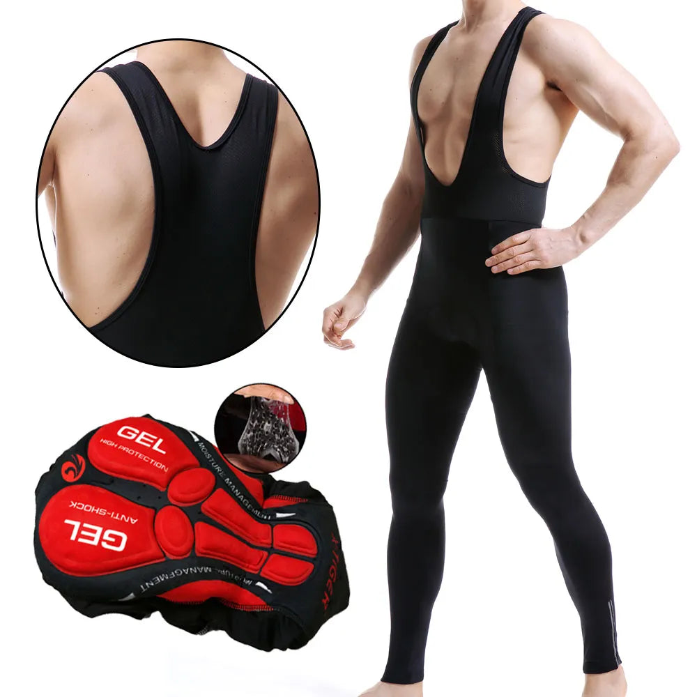 X-Tiger Cycling Bib Pants Long 5D Padded Mountain Bike Tights Leggings Outdoor Men's Bicycle Trousers Riding Biking UPF50-WAYBIKER