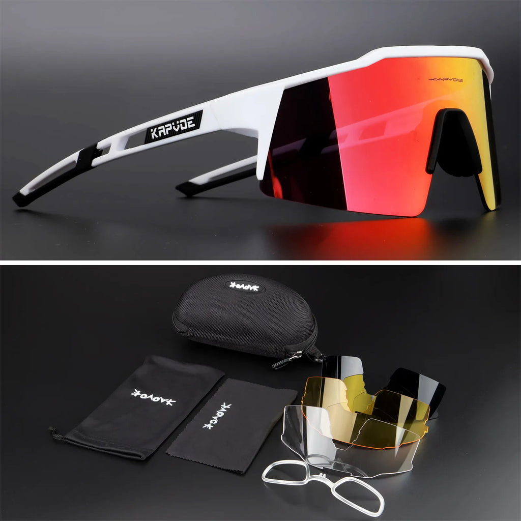 Kapvoe Cycling Glasses UV400 Women MTB Bike Glasses Running Fishing Man Sunglasses Polarized Sports Sunglasses Eyewear-WAYBIKER