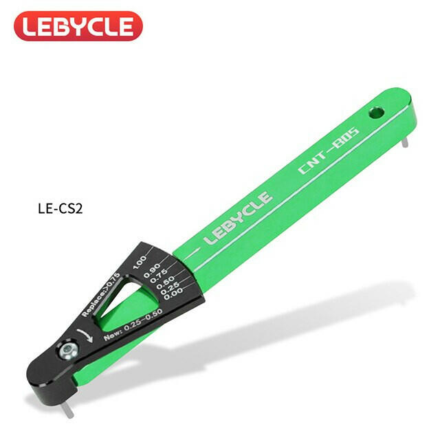 LEBYCLE 6 Colors Bicycle Chain Wear Indicator Tool Chain Links Checker MTB Road Bike Aluminum Alloy Repair Accurate Tools-WAYBIKER