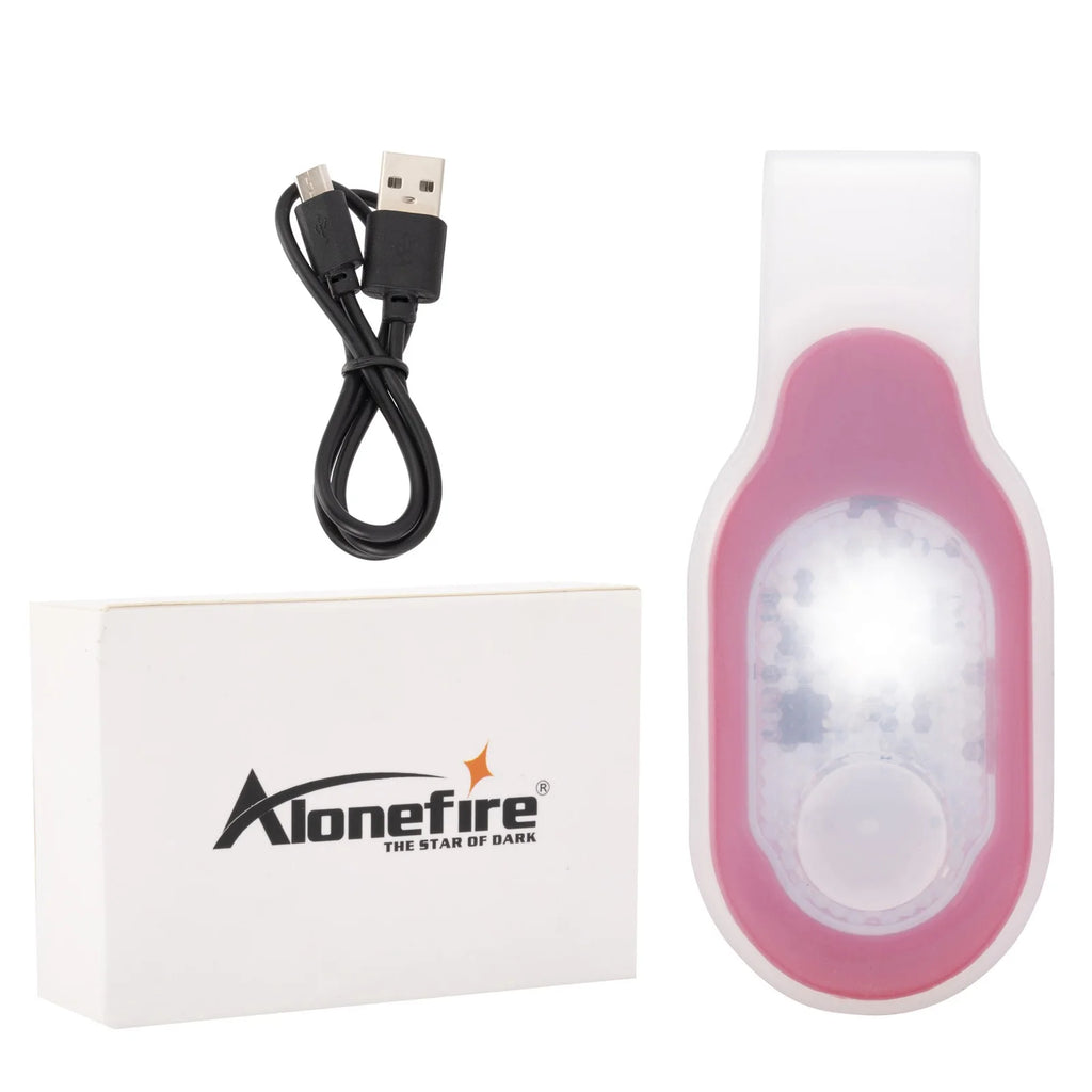 USB Charging Safety Soft Silicone Running Outdoor Work Child Lamp Strap Hiking Dog Camping Doctor Nurse Check White Warm Light-WAYBIKER