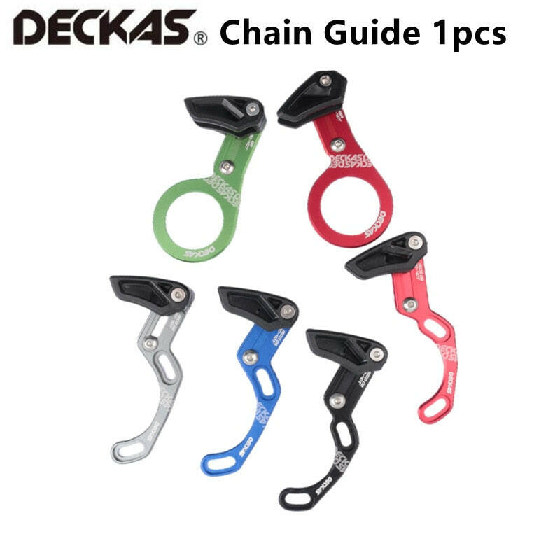 DECKAS Bike Chain Guide MTB Bicycle Chain Guide 1X System ISCG 03 ISCG 05 BB For Round Chainring 30-34T Oval 30-38T Chainring