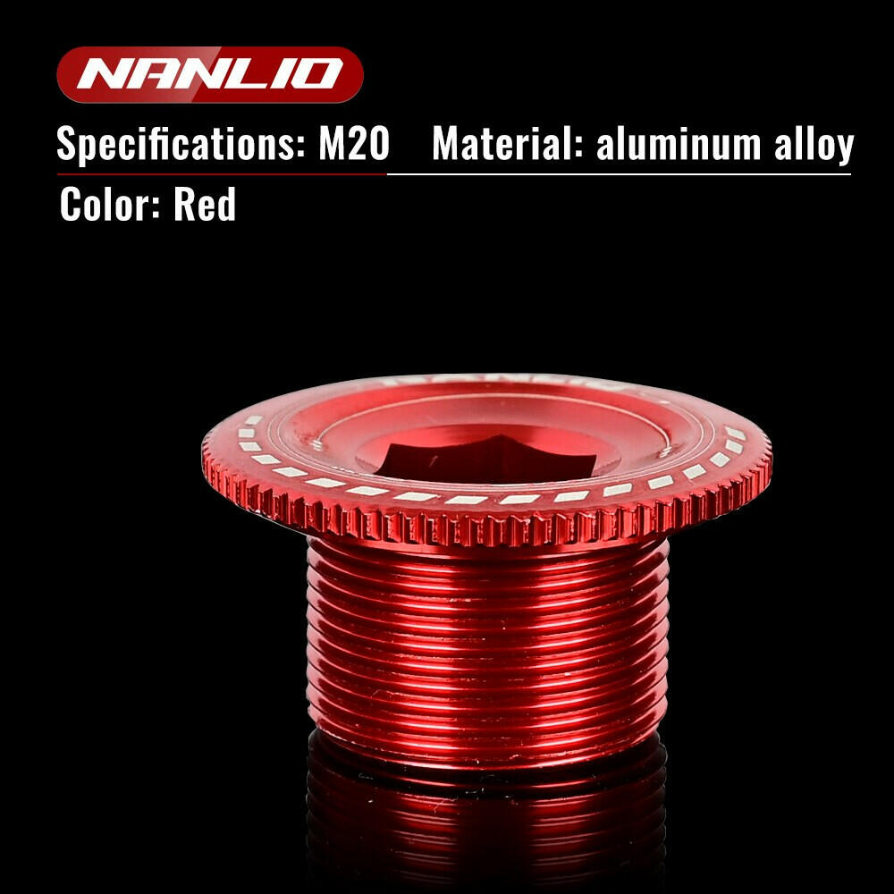 MTB Crank Screw CNC Aluminum Alloy Bicycle Bolt Cap M15/M18/M19/M20 Bike Cover Nut For Shimano XT/XTR/SLX Crankset Cycling Part-WAYBIKER