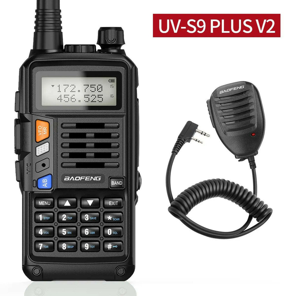 BAOFENG UV-S9 Plus V1 V2 Powerful Handheld UHF VHF Dual Band 16 KM Long Range Waterproof Walkie Talkie Ham UV-5R Two Way Radio-WAYBIKER