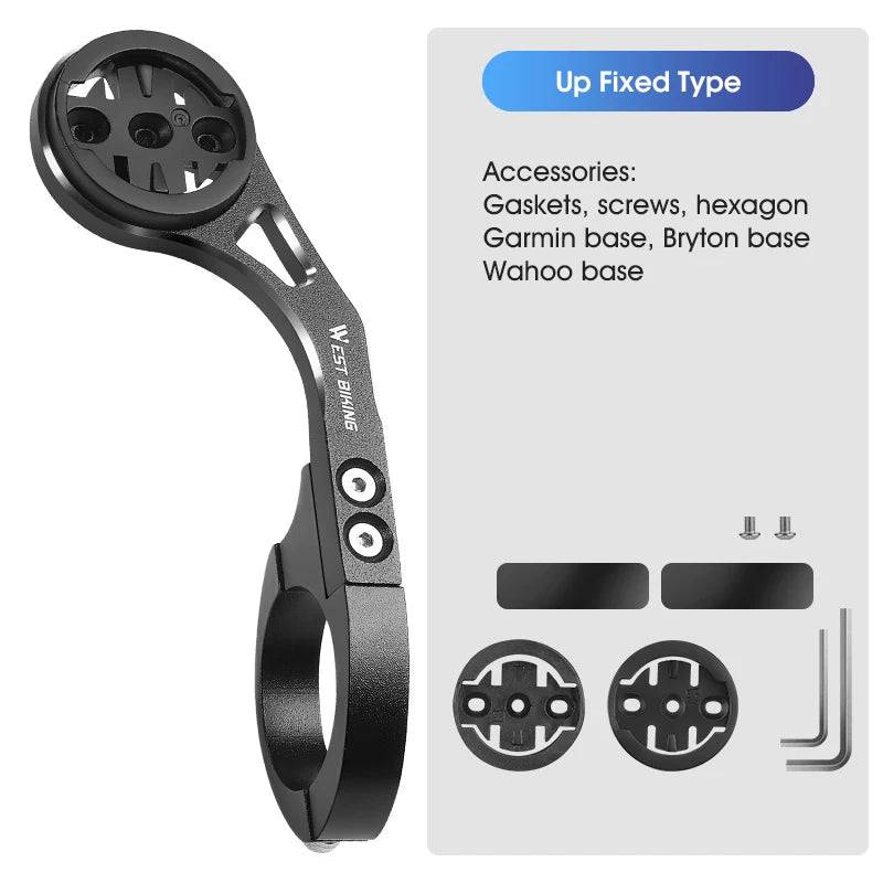 WEST BIKING NEW Bicycle Computer Holder Camera FlashLight Stander GPS Bike Mount for iGPSPORT Garmin Bryton Wahoo Gopro XOSS-WAYBIKER