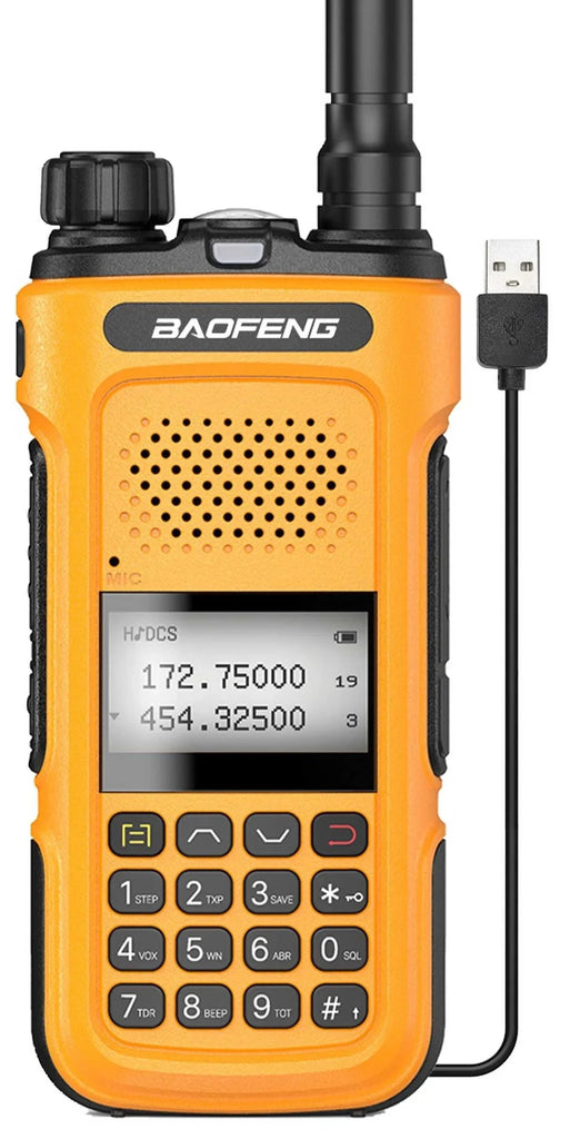 Baofeng UV-10R 10W Walkie Talkie Type-C Charging 136-174&400-480MHz Long Range Portable Ham Two Way Radio-WAYBIKER