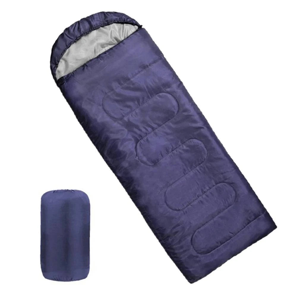 170T Ultra Light Envelope Sleeping Bag for Camping Backpacking Compartment 4 Seasons Hooded Travel Warm and Windproof-WAYBIKER