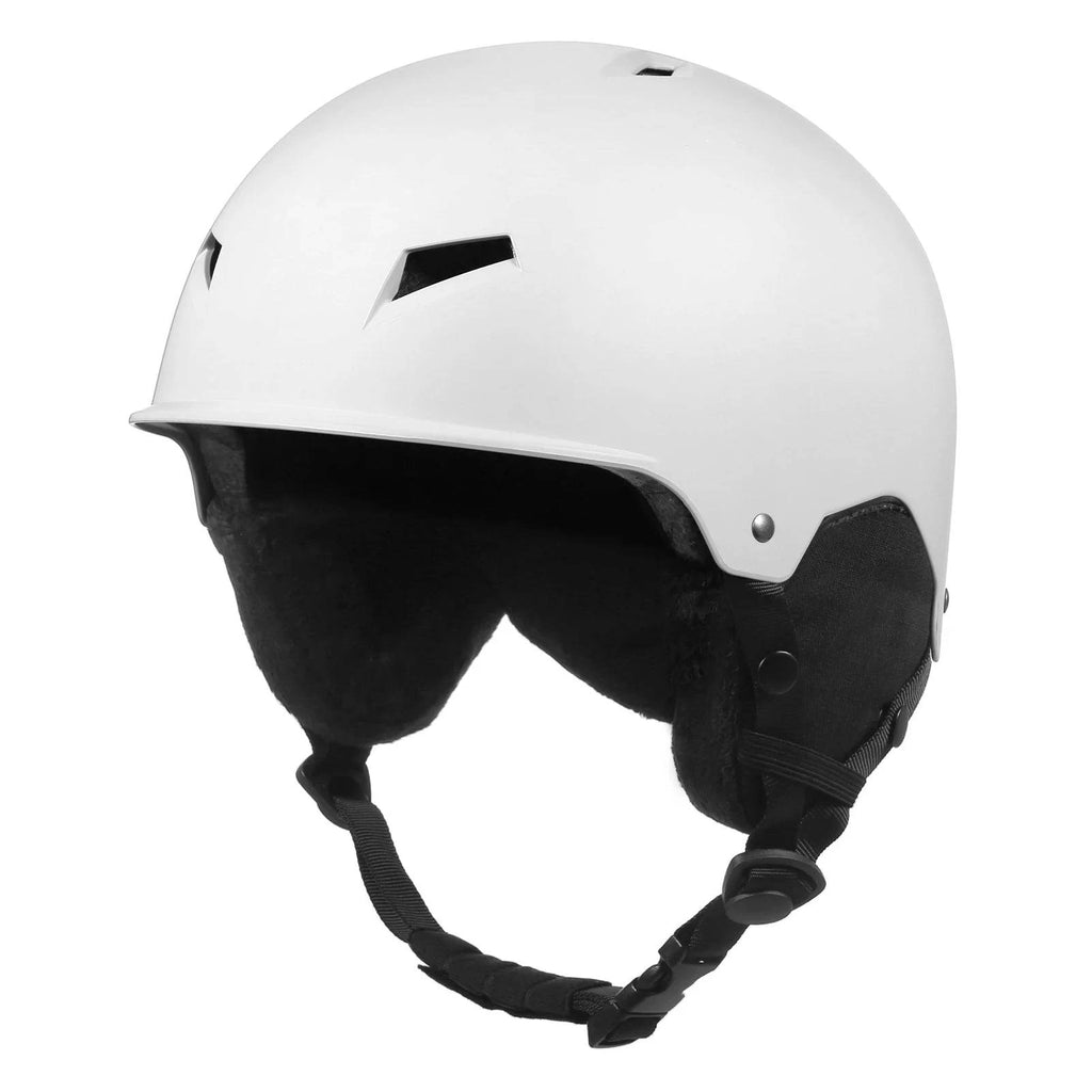 Durable Snow Helmets with Goggle Fixed Strap Women Men Snowboard Helmet with Detachable Earmuff Safety Ski Helmet 2021 New-WAYBIKER