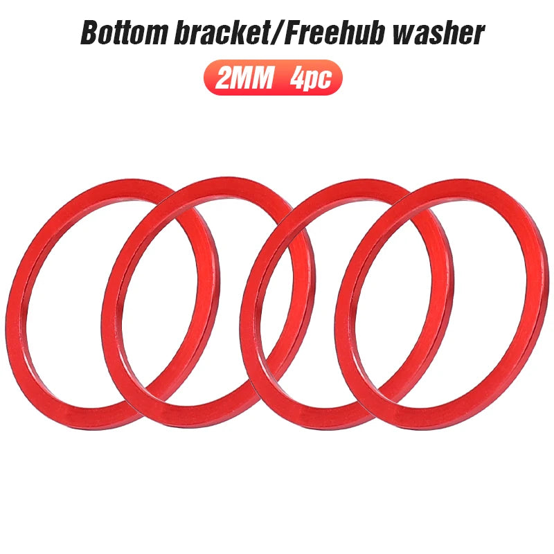 Lebycle Mtb Bicycle Accessories Aluminum Alloy CNC Hub Spacer Bottom Bracket Washer-WAYBIKER