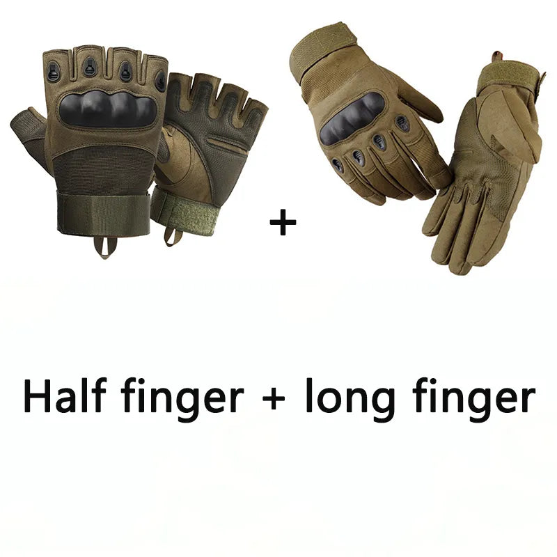 Combination Outdoor Tactical Cycling Gloves Multifunctional Sports Gloves Combat Gloves, shooting and hunting gloves-WAYBIKER