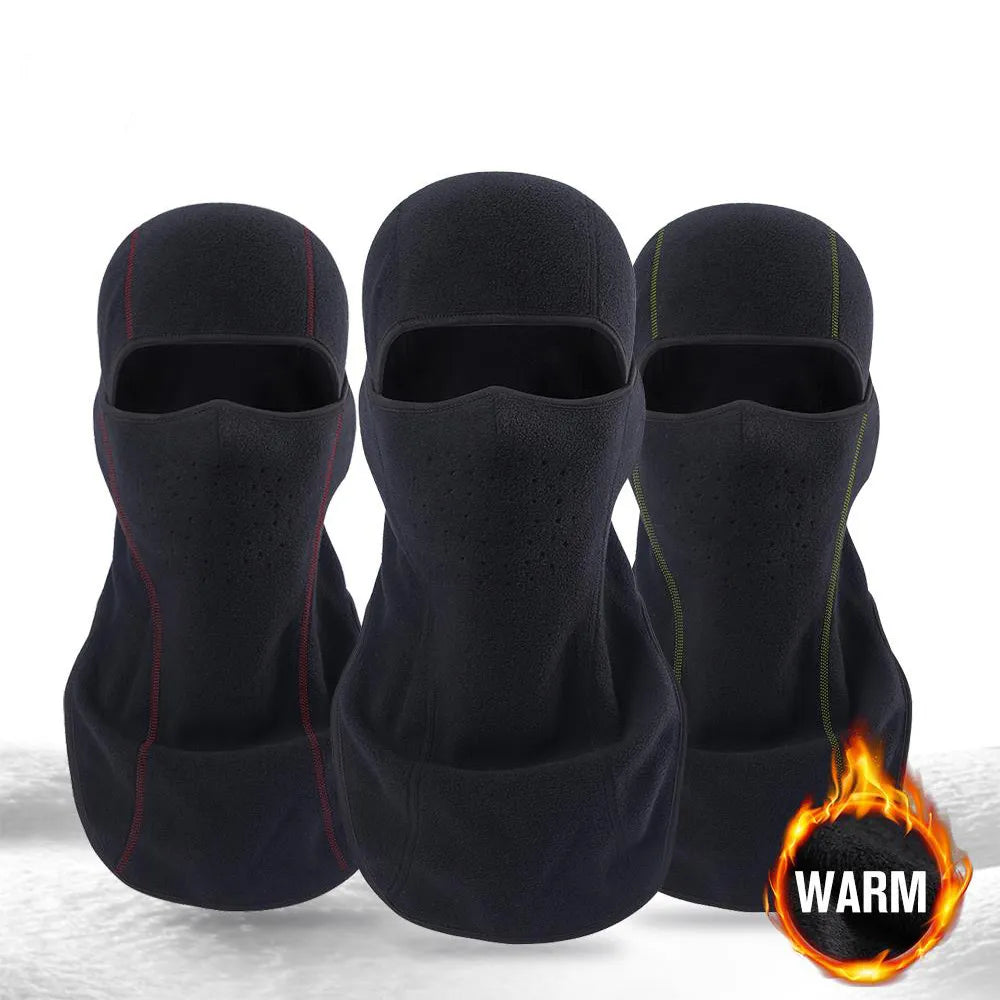 HEROBIKER Cycling Face Mask Winter Thermal Fleece Balaclava Motorcycle Mask Moto Windproof Cycling Mask Keep Warm Motor Mask-WAYBIKER