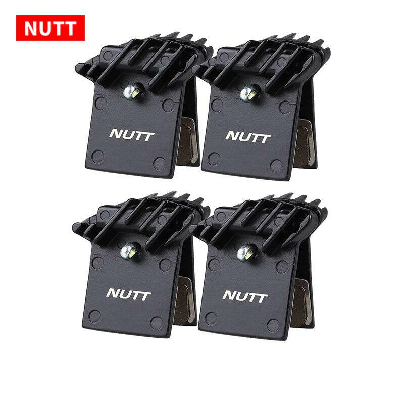 2 Pairs NUTT Bicycle Hydraulic Disc Brake Pads Semi-metal Resin Heat Dissipation Brake Pad For NUTT Hydraulic Brake-A1/A2/A5-D-WAYBIKER