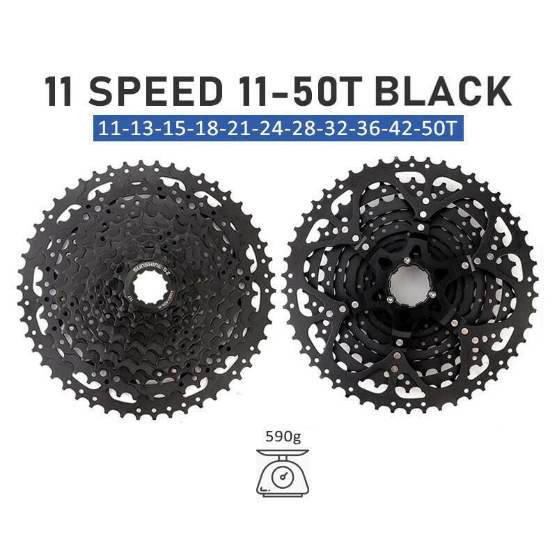 SUNSHINE 10 Speed Cassette 10S 11S 12S MTB Bike Road Bicycle Freewheel 10V 11V 12V 36/42/46/50T 52T for Deore M6000 M6100 SRAM-WAYBIKER