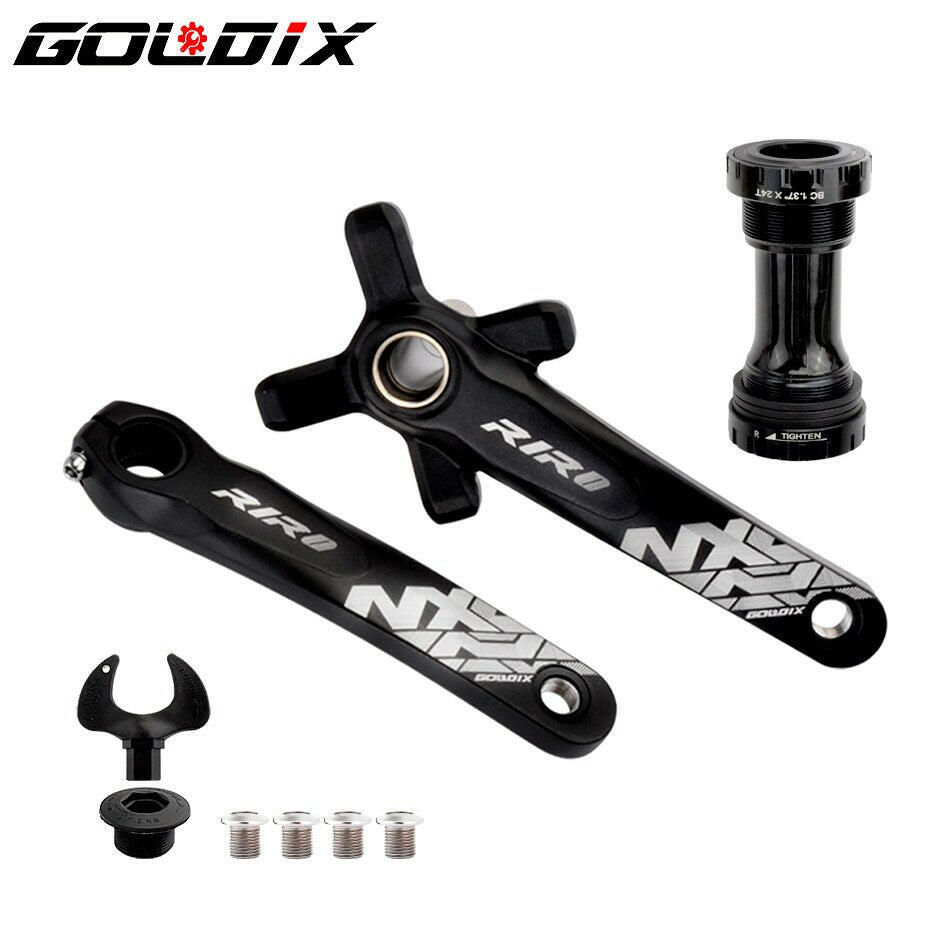 GOLDIX NX Bicycle Crankset 104BCD Wide Narrow 32-42T Chainring 170/175mm Forged Crank Compatible with SHIMANO/SRAM 11-12Speed-WAYBIKER