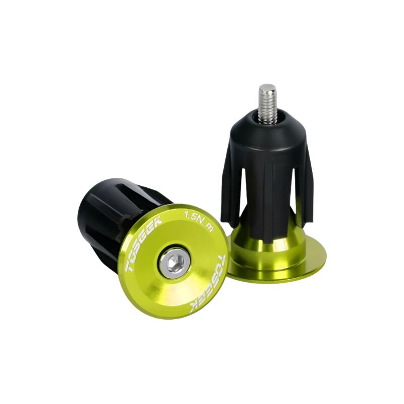 TOSEEK Bicycle Grip Handlebar End Cap Aluminium Alloy Lock MTB Handlebar Grips End Plugs for Bike Handlebar Accessory 1 Pair-WAYBIKER