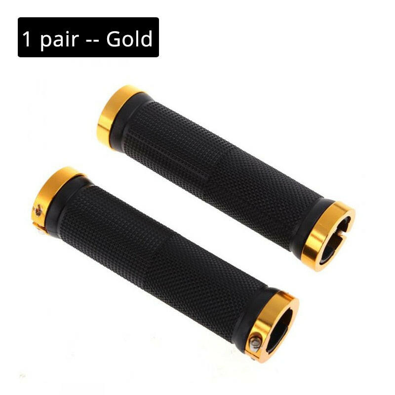 MTB Bicycle Handlebar Grips Rubber Anti-Skid Bike Grips Lock On Road Mountain Handle End Grips MTB cuffs bike Accessories-WAYBIKER