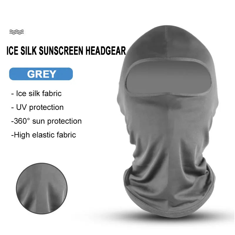 Cycling Motorcycle Face Mask Outdoor Sports Hood Full Cover Face Mask Balaclava Summer Sun Rotection Neck Scraf Riding Headgear-WAYBIKER