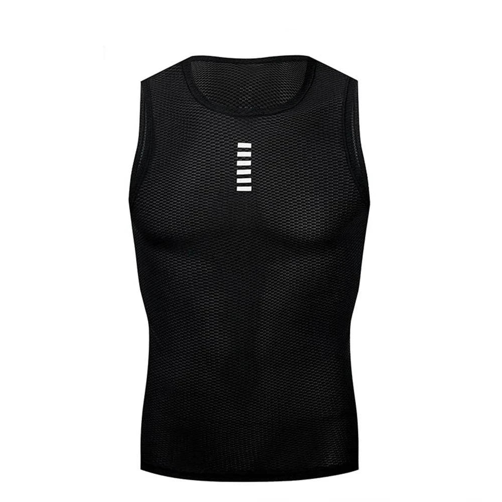 YKYWBIKE Cycling Base Layer Cycling Vest Reflective Underwear Sport Vest Men Undershirt Road Bike Jersey Summer Ride Clothing-WAYBIKER