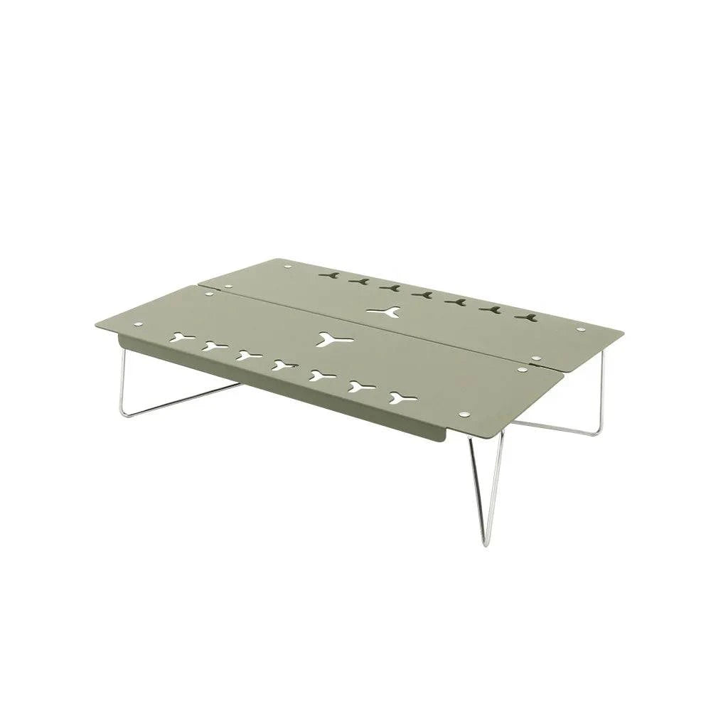 Outdoor Portable Folding Table Quick Open Mini Outdoor Folding Table Tactical Table Quick Open Aluminum Alloy Table-WAYBIKER
