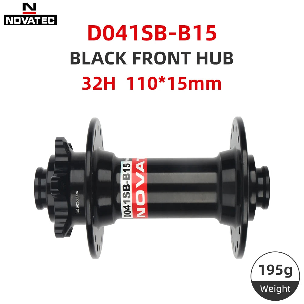 NOVATEC MTB Hub 32 Holes D041SB D042SB Front 100mm Rear 135mm Black HG Standard QR Cube Mountain Bike Hubs 8 9 10 11 12 Speed