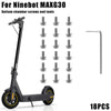 18pcs Bottom Battery Cover Screws for Ninebot MAX G30 G30D Electric Scooter Stainless Steel Metal Screws With tool Repair Parts-WAYBIKER