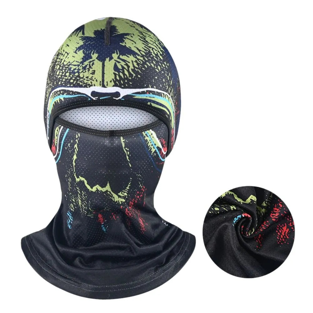 Caps Cycling Balaclava Full Face Ski Cover Bicycle Hat Windproof Breathable Anti-UV Motocross Motorcycle Helmet Liner Hats-WAYBIKER