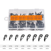 80Pcs Telescopic Fishing Rod Guide Tip Repair Kit Rod DIY Eye Rings Fishing Rod Guide Fishing Tackle For Outdoor Fishing-WAYBIKER