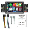 5 Inch Car Stereo MP5 Player Single Din BT FM Radio Receiver with Carplay Android Auto Support Hands-Free Calling USB Charge-WAYBIKER