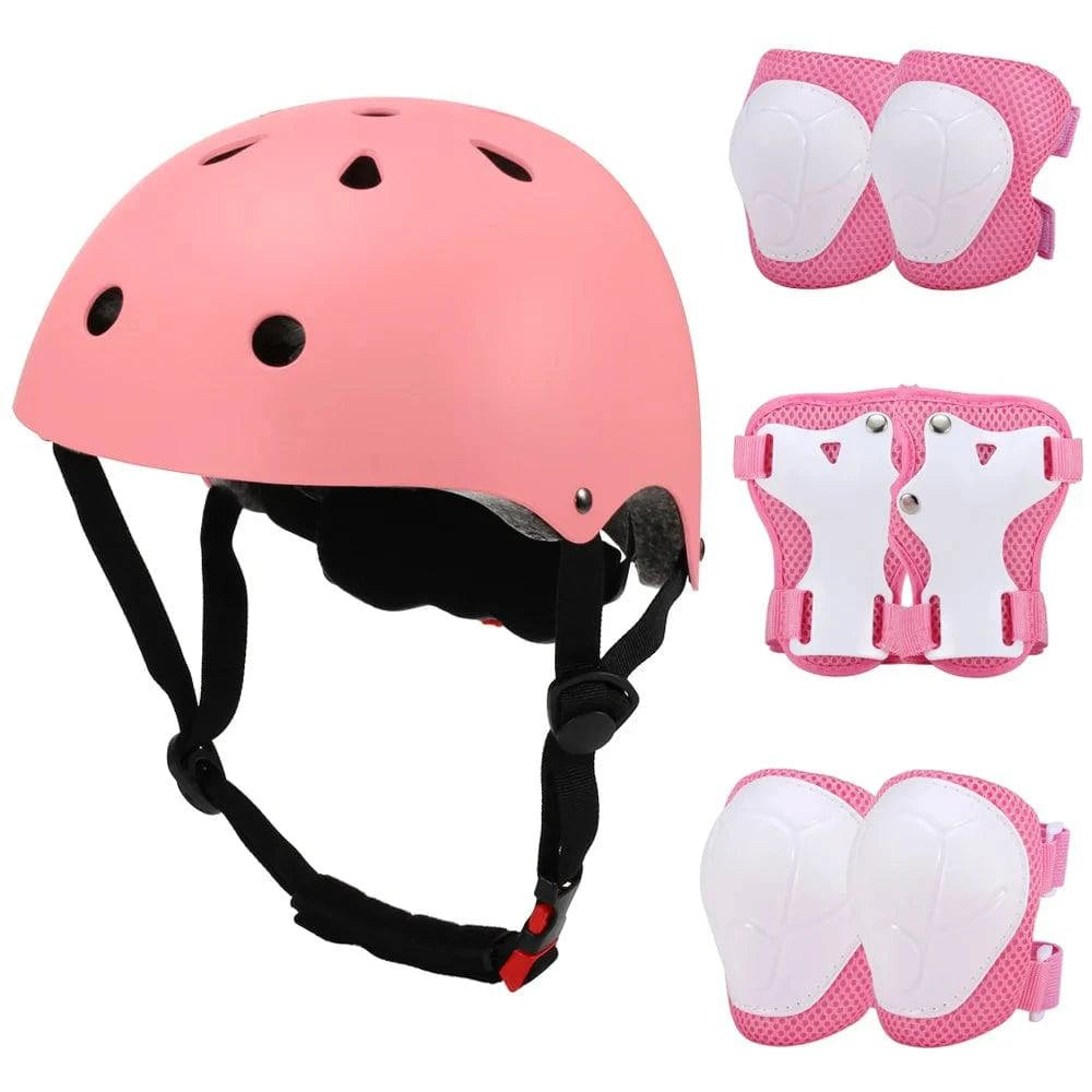Lixada 6PC Safety Brace Kids Child Elbow Knee Pads Cycling Roller Skating Skateboard Elbow Knee Hands Wrist Protection Guard Pad-WAYBIKER