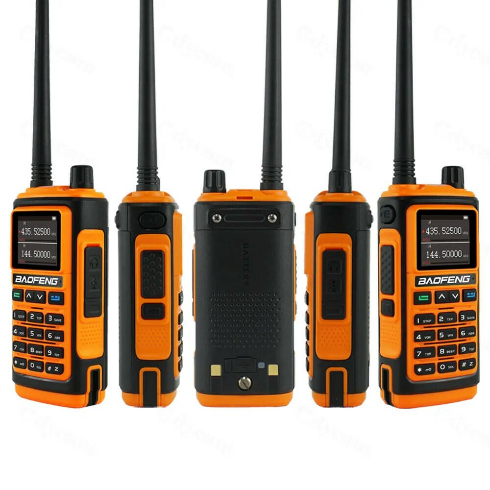 Baofeng UV-17 MAX High Power Walkie Talkie Type-C Charger VHF UHF With Partition Function FM Radio Waterproof Two-Way Radio-WAYBIKER