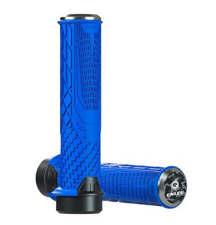 ENLEE Cycling Bike Rubber Handle Cover Anti-Slip Shock Absorber Grip Mountain Bike Handle Universal Unilateral Locking-WAYBIKER