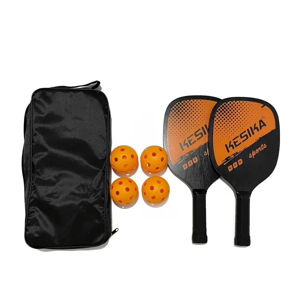 Pickleball Paddle Set Pickleball Rackets Ball Set 2 Rackets & 4 Pickleball Balls with Carrying Bag for Men Women 2022 New-WAYBIKER