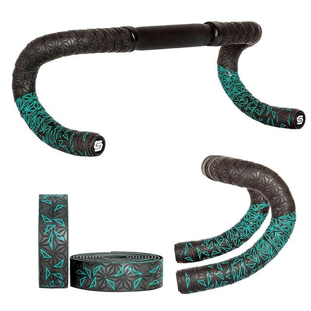 1 pair  New Road Bicycle Double-Color Chrysanthemum Pattern Bar Tape EVA/PU oft Anti-Vibration Wrap Tape Durable Bartape 2150mm-WAYBIKER