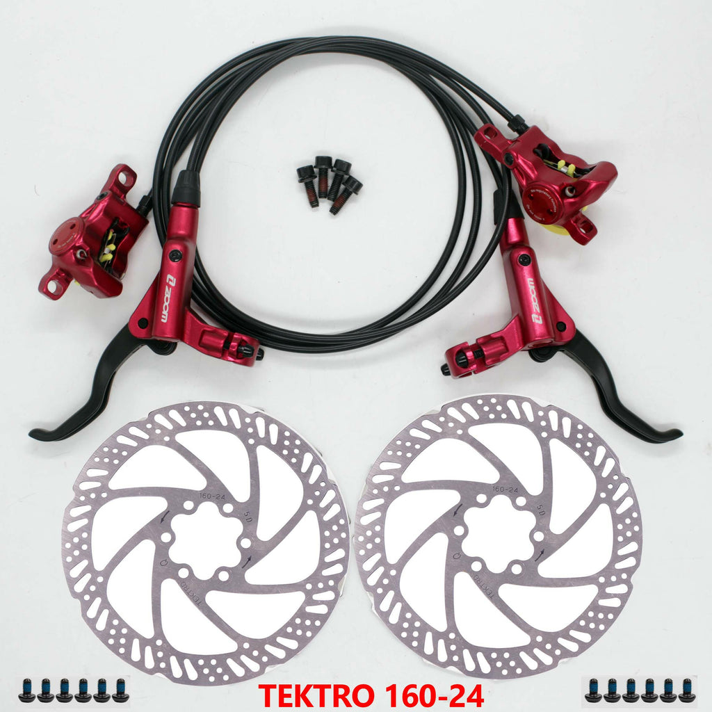 ZOOM HB-875 Bike Brake mtb Hydraulic Disc brake  M395 MT200 left front right rear  800/1400MM-WAYBIKER