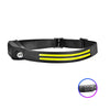 1Pcs LED Induction Headlamp USB Rechargeable Head Flashlight Powerful Camping Head Lantern Fishing Headlight-WAYBIKER