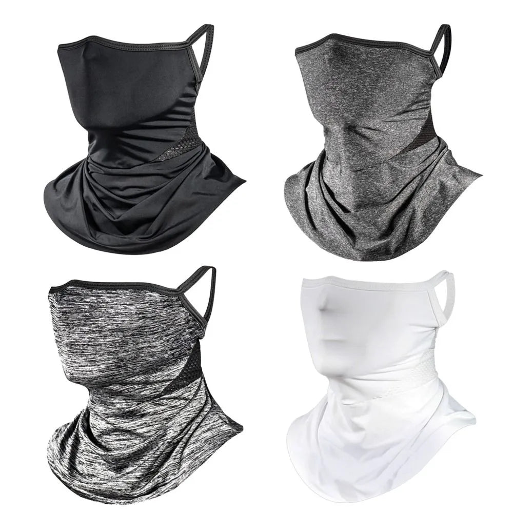 Ice Silk Sunscreen Neck Tube Scarf Women Men Face Cover Scarf Neck Protection Ourdoor Cycling Camping Running Face Mask  Scarf-WAYBIKER