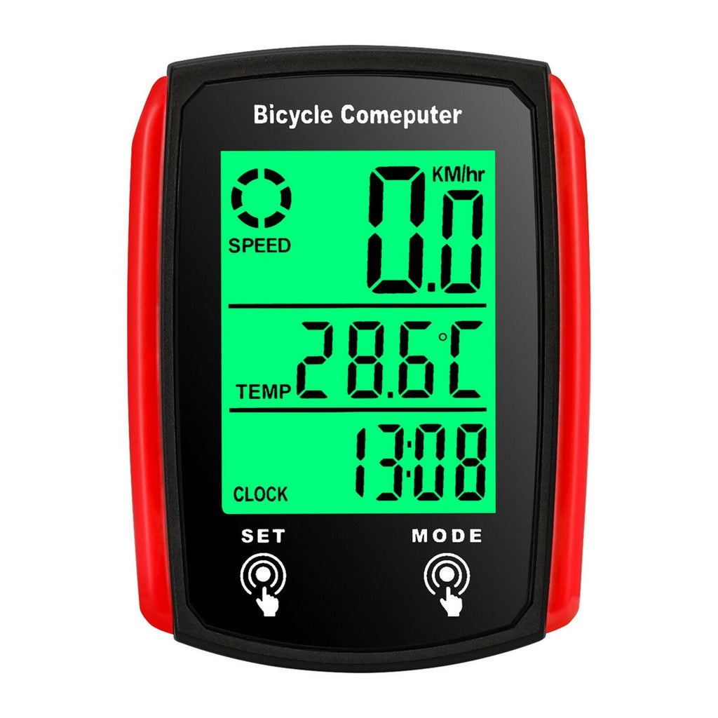 Wired Bike Computer 19 Functions Touch Bike Speedometer Odometer Waterproof Bicycle Computer with Backlight-WAYBIKER