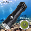 Asafee Af05D Led Flashlight Torch Underwater 50M Diving Lamp 4 File Waterproof L2 Dive Light Power By 26650 Battery