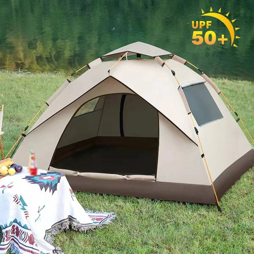 self opening tent Outdoor Self-driving Travel Camping Tent Automatic Quick-opening Tent Portable Rainproof Sunshine-proof Tent Sunshine Shelter