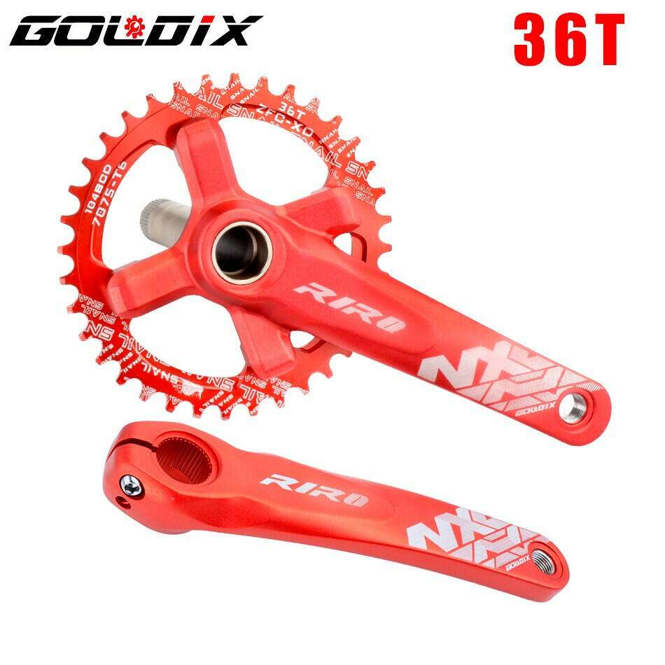 GOLDIX NX Bicycle Crankset 104BCD Wide Narrow 32-42T Chainring 170/175mm Forged Crank Compatible with SHIMANO/SRAM 11-12Speed-WAYBIKER
