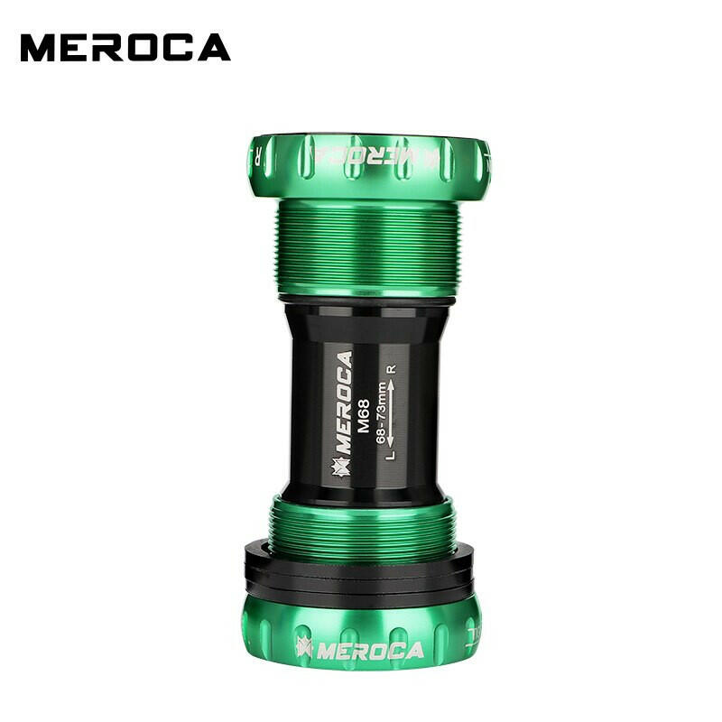 MEROCA BSA Bearing Bottom Bracket Screw Type 68/73mm Bicycle Axis MTB Road Bike Aluminum Alloy Waterproof Crank Set Axis Parts-WAYBIKER